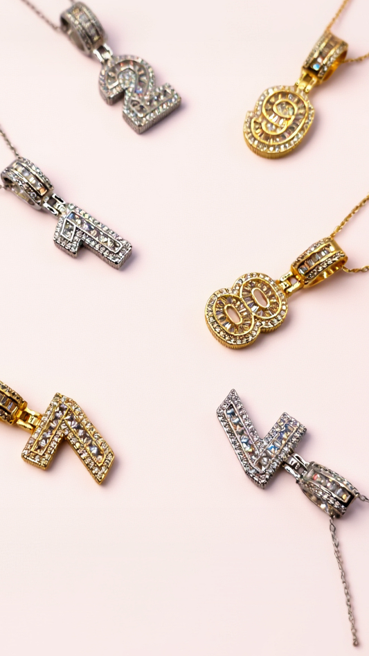 Lucky Number Crystal Pendant Necklace