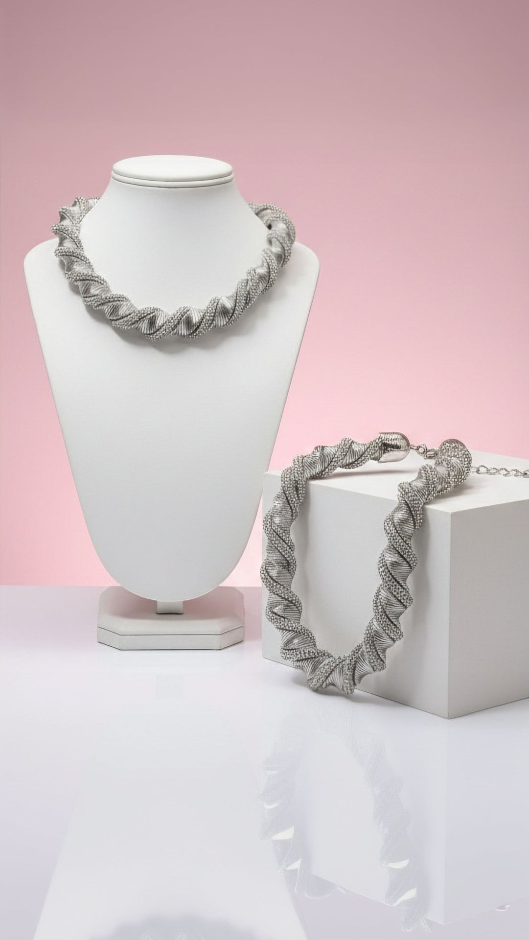 Elixir Collection Spiral Crystal Necklace