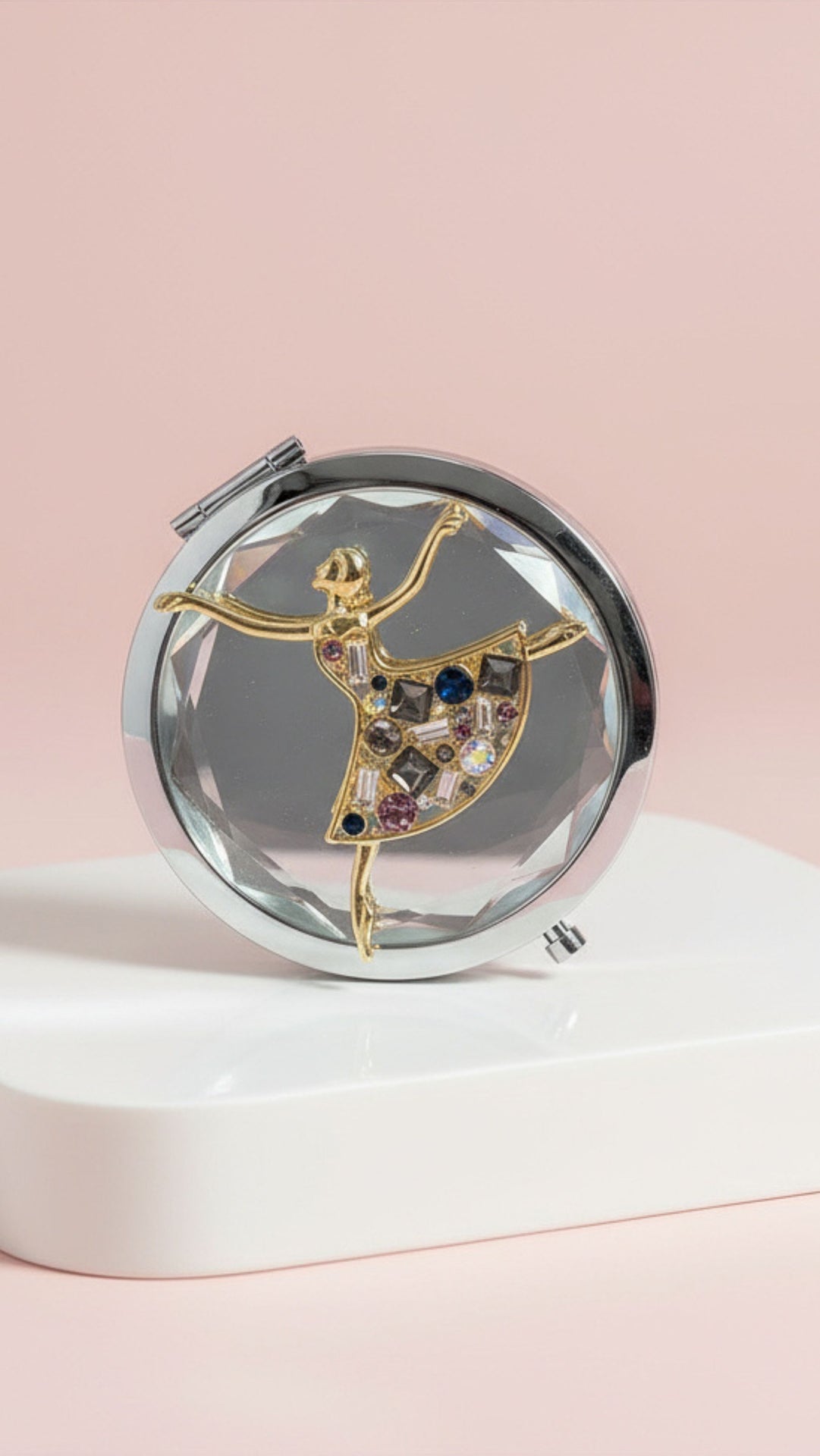 Ballerina Dancer Compact Mirror & Gift Box