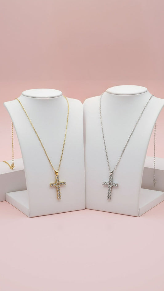 Crystal Encrusted Cross Pendant