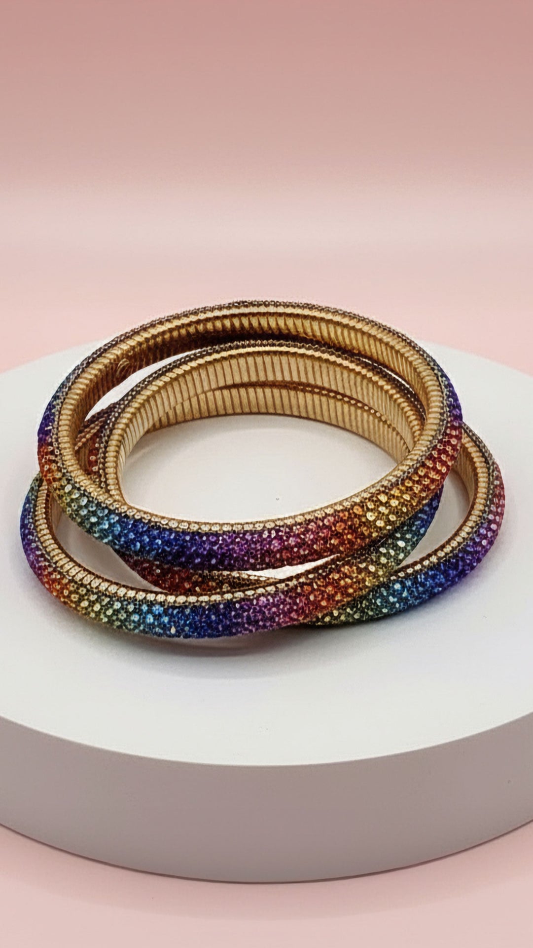 Interlocking Triple Stretchy Bangles