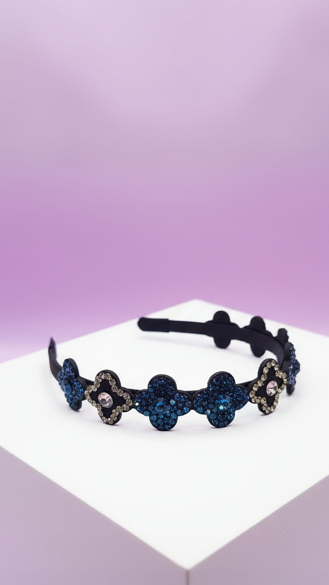Women’s Clover Crystal Statement Headband & Hair Band