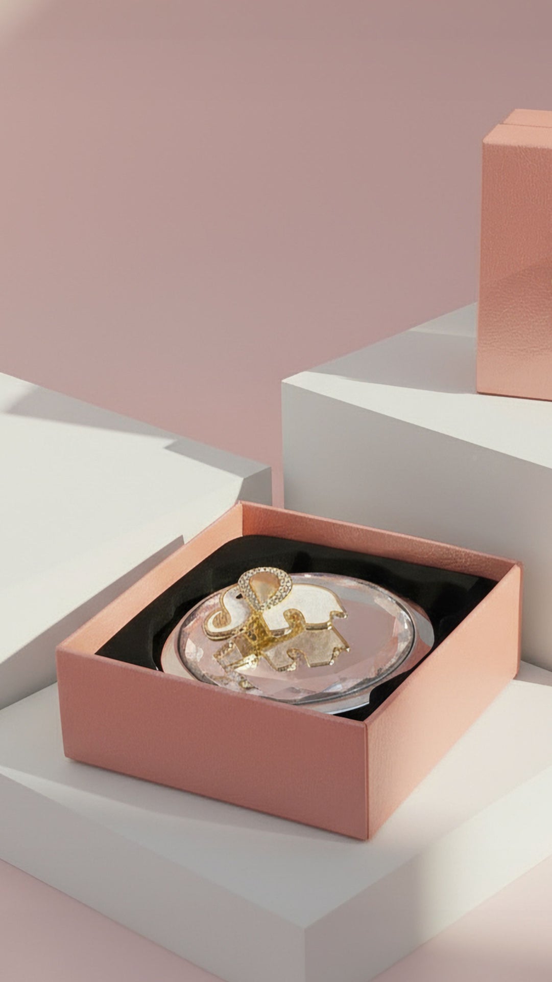 Elephant Compact Mirror & Gift Box