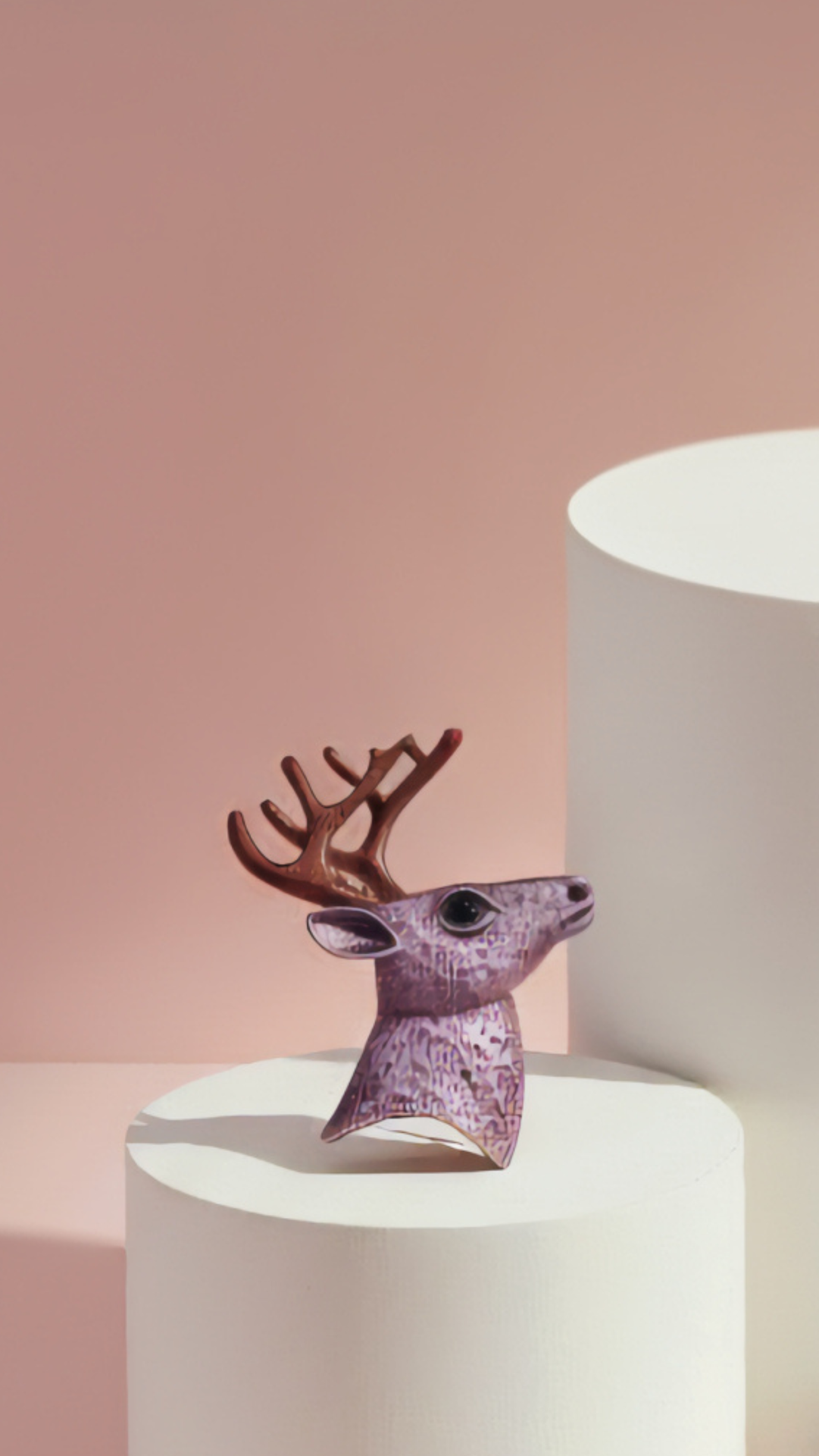Stag Alloy Festive Brooch