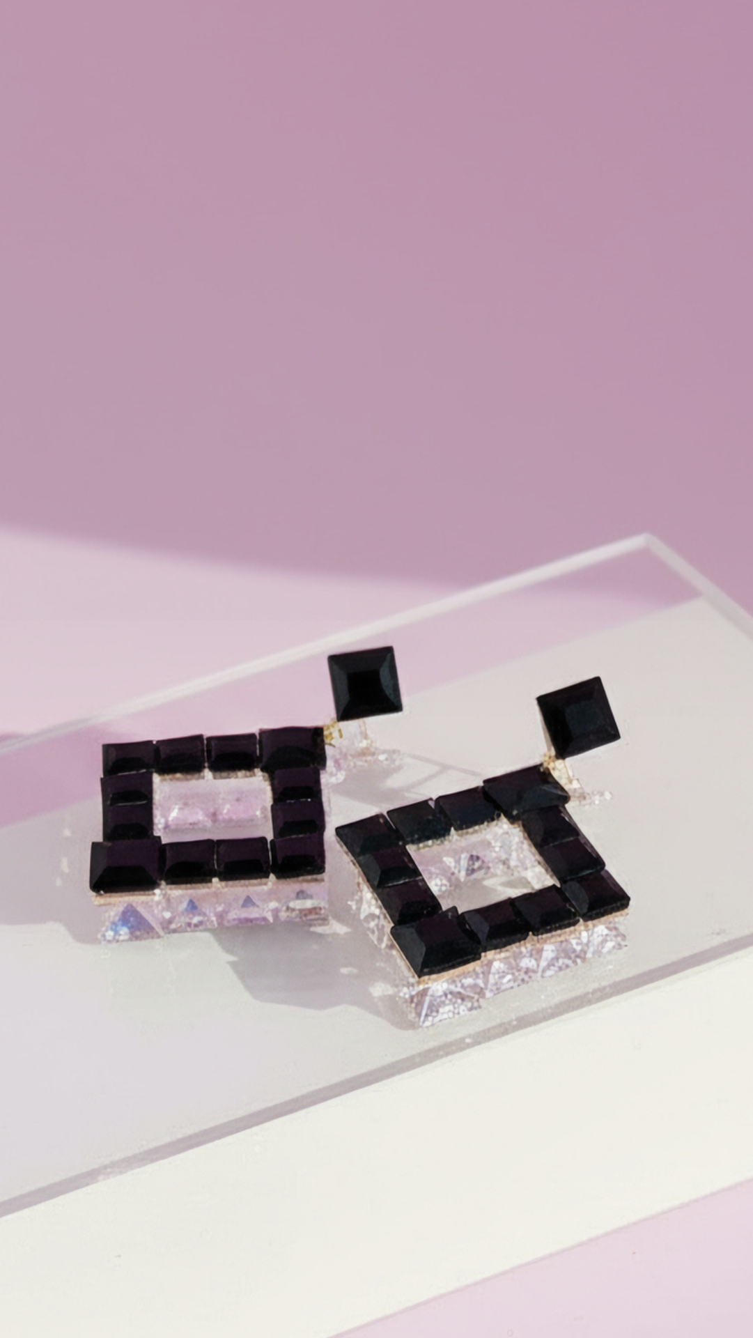 Square Cut Crystal Drop & Dangle Earrings