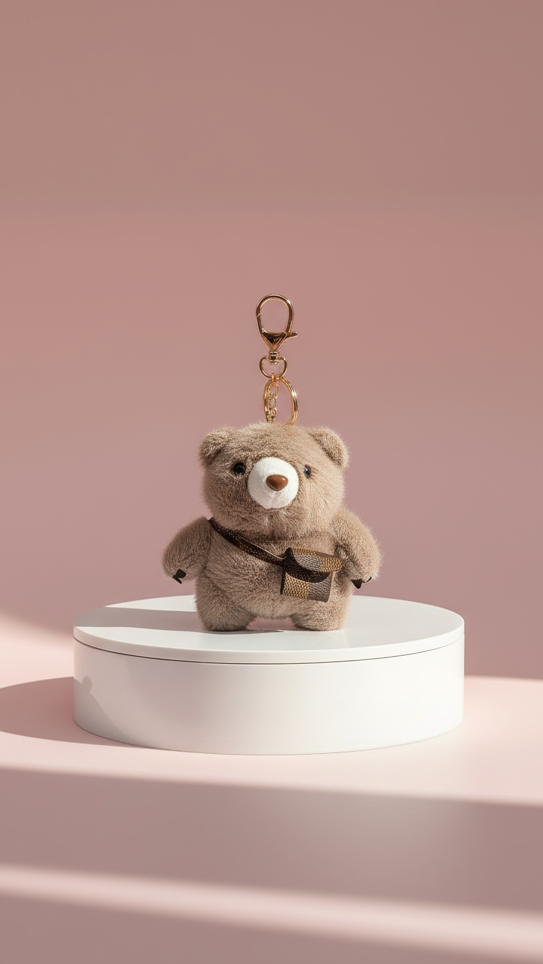 Teddy Bear With Handbag Key Ring & Bag Charm