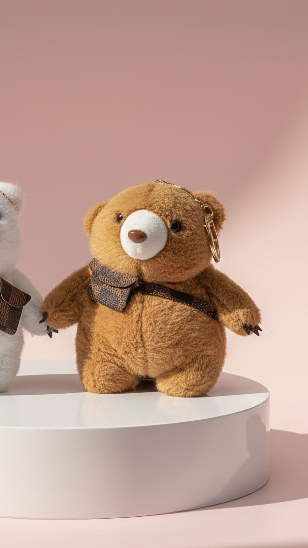 Teddy Bear With Handbag Key Ring & Bag Charm