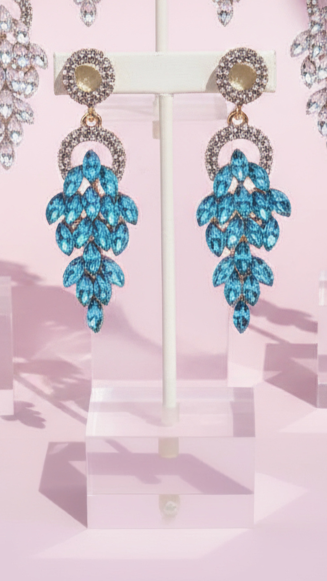Cluster Crystal Drop & Dangle Earrings
