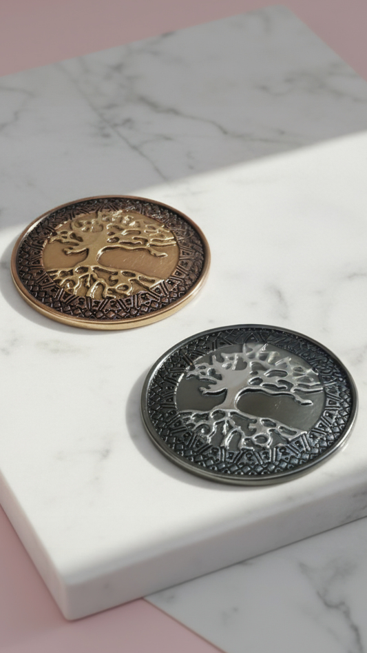 Tree Of Life Circular Magnetic Brooch
