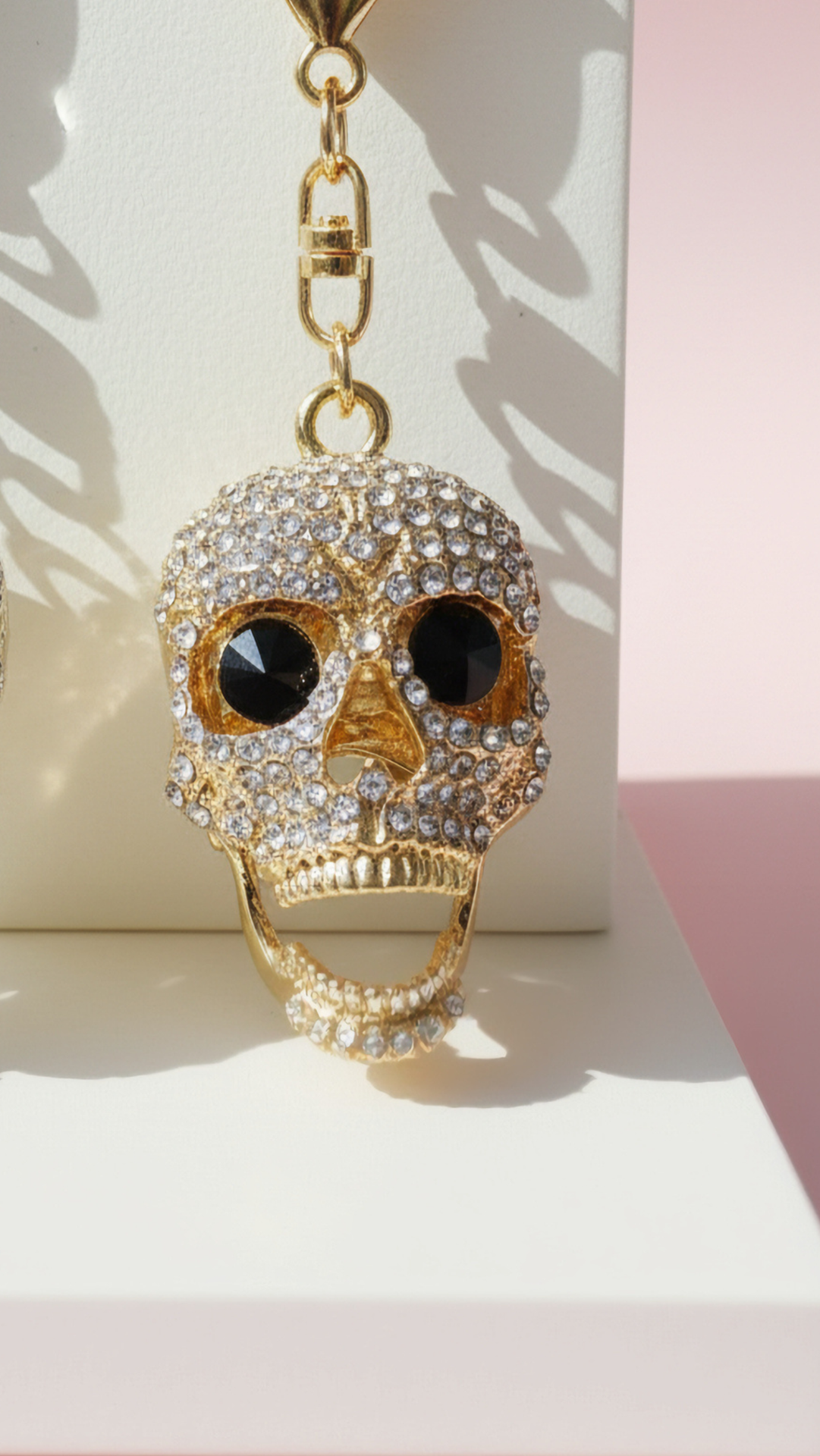 Skull Crystal Key Ring & Bag Charm