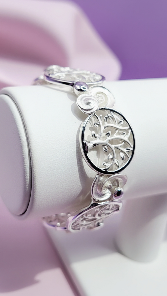 Tree Of Life Stretchy Link Bracelet