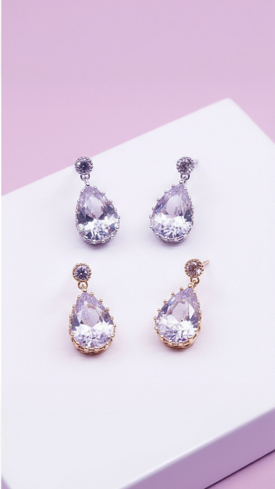 Teardrop Crystal Drop & Dangle Earrings