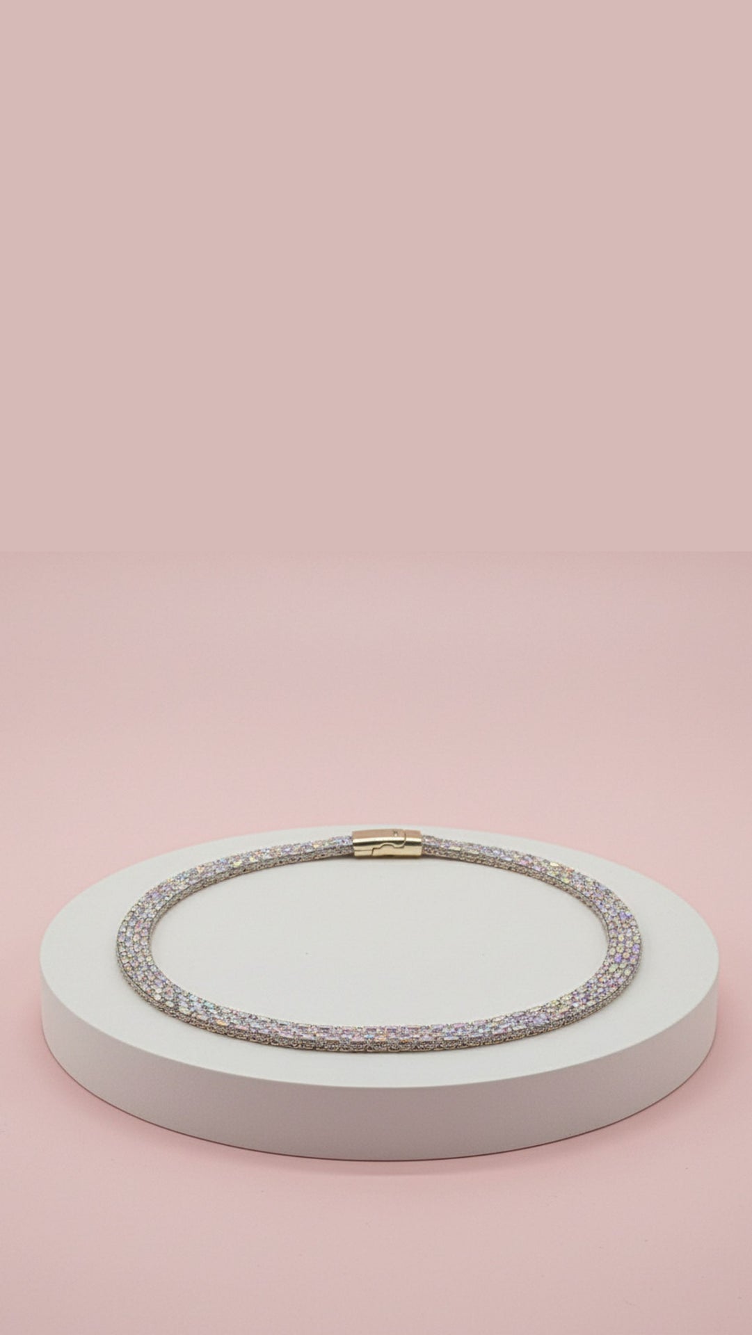 Elixir Collection Radiance Collar Crystal Necklace With Magnetic Closure