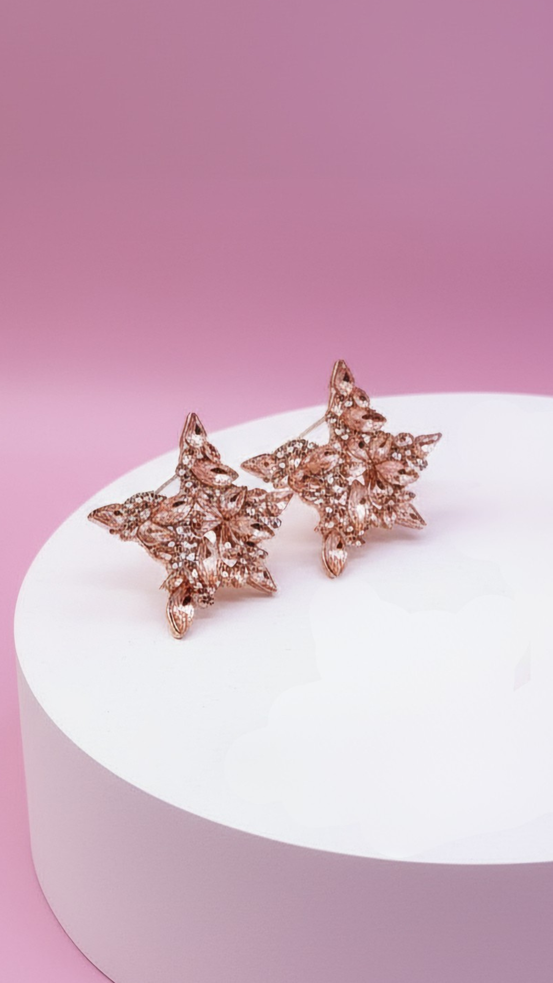 Star Crystal Stud Earrings