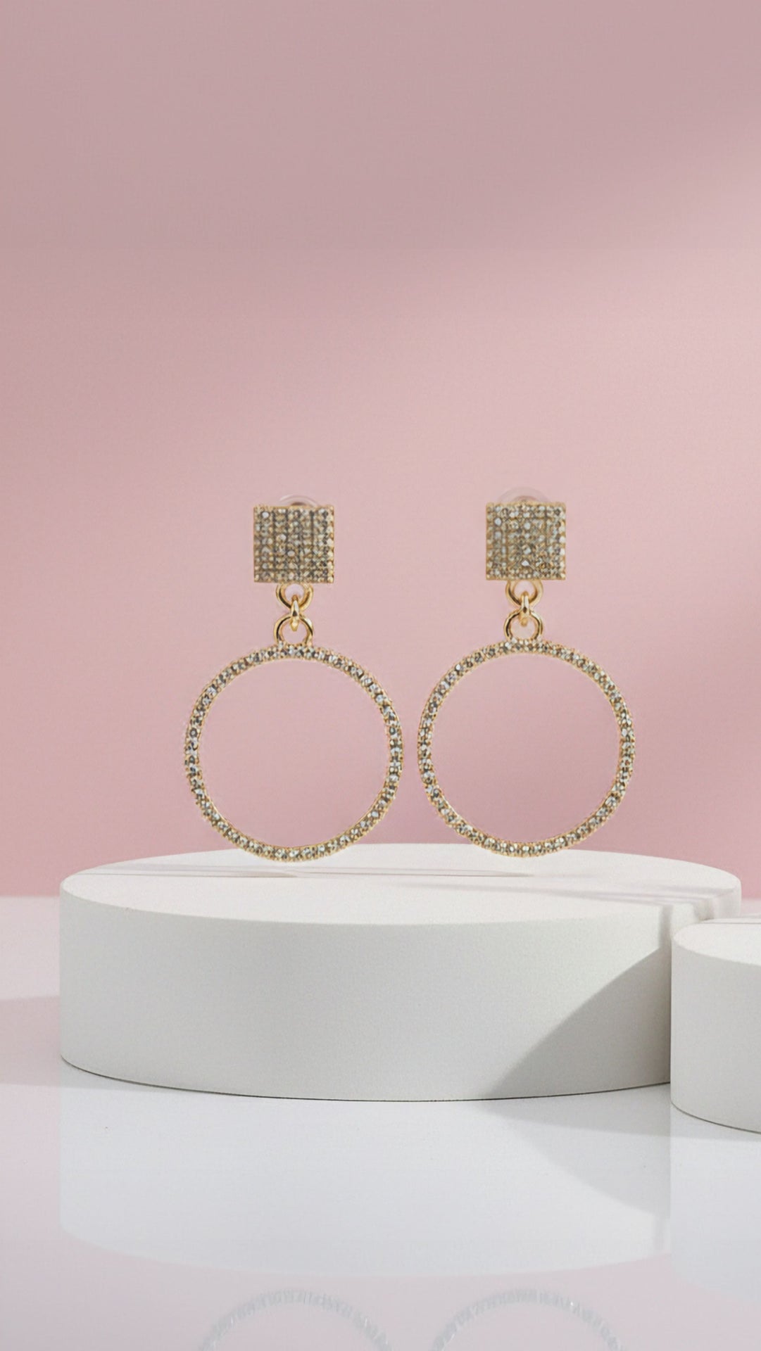 Crystal Loop Drop & Dangle Earrings