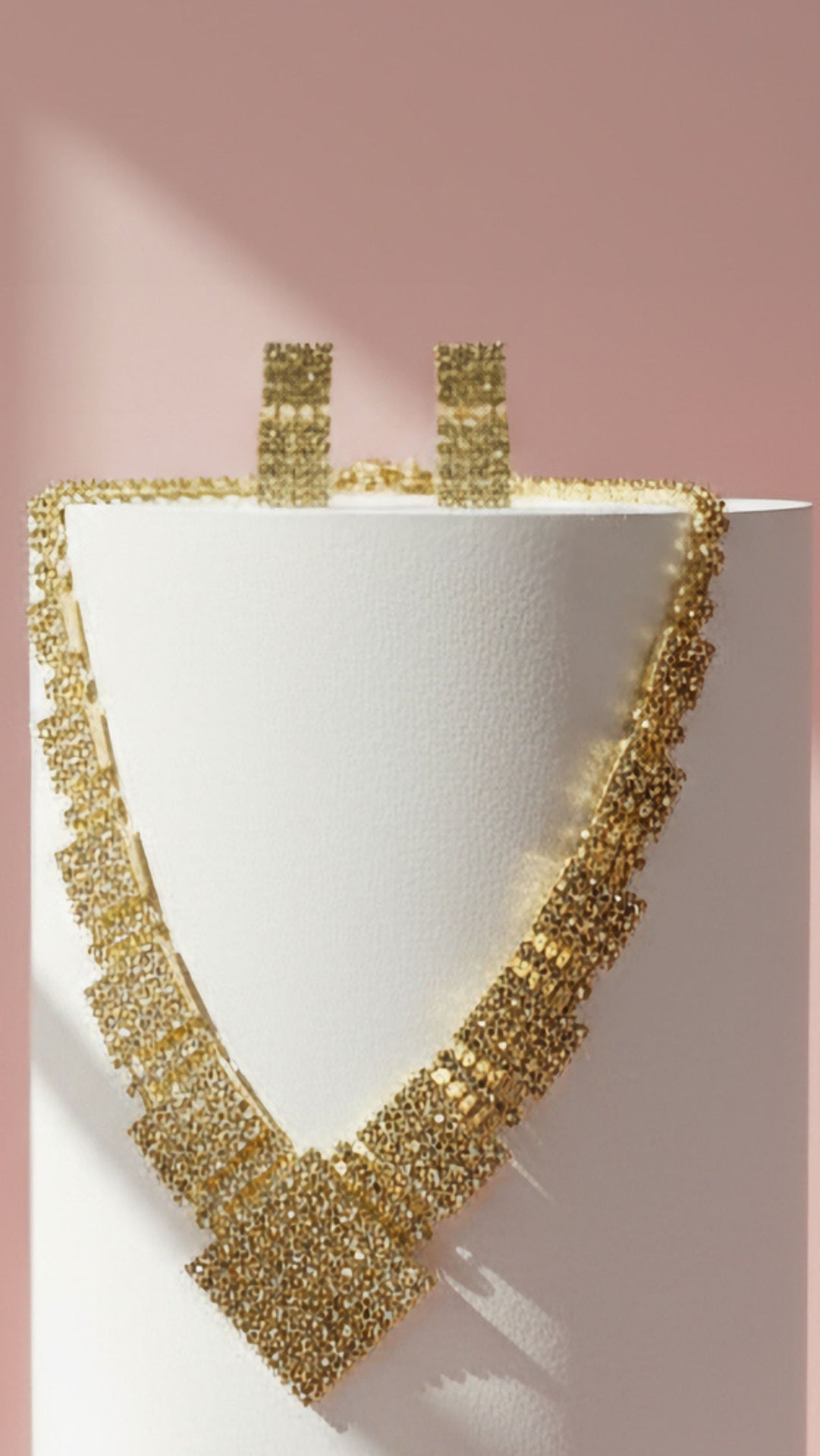 Square Crystal Necklace & Earrings Set