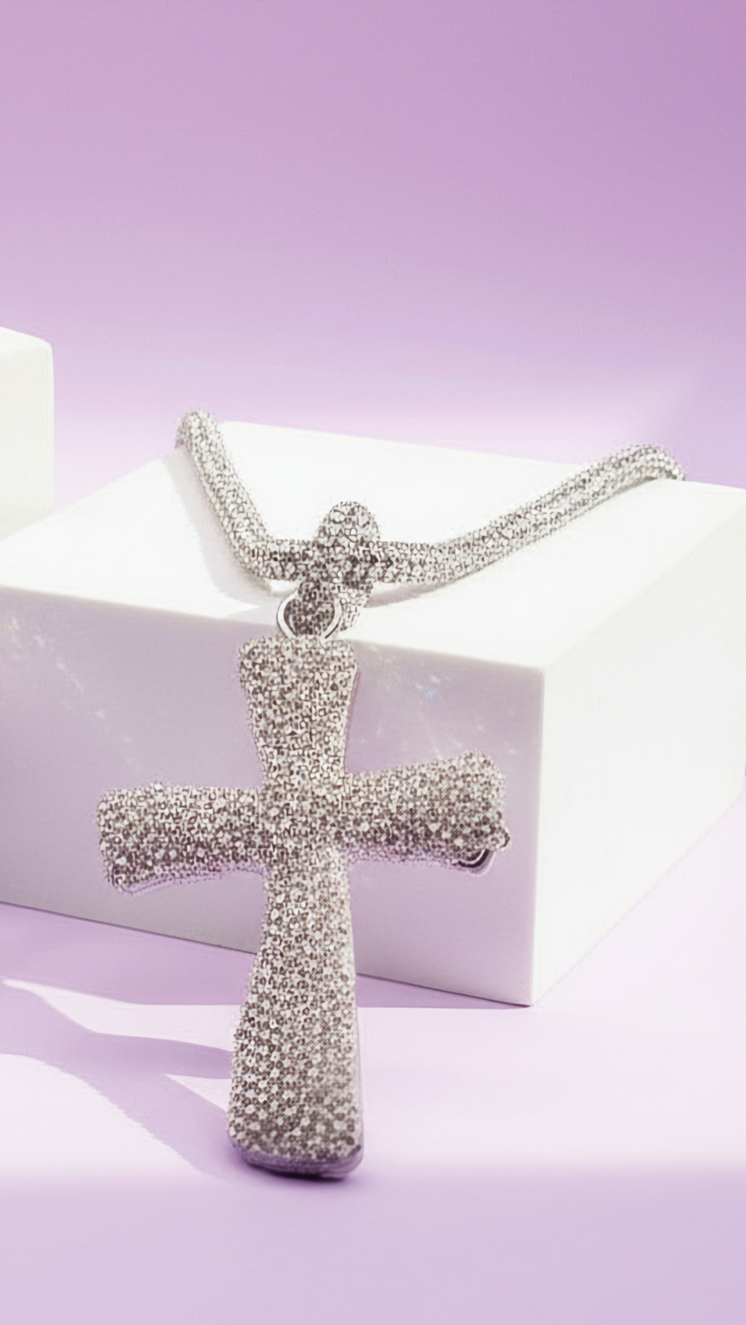 Crystal Cross Symbolic Necklace
