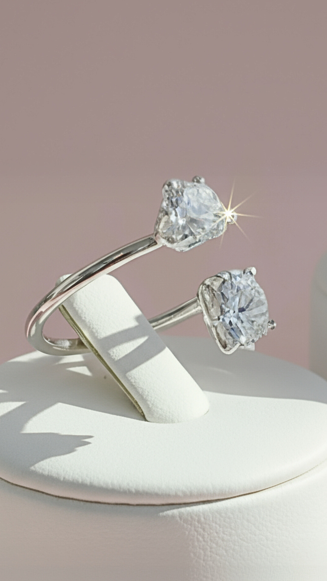 Crystal Free Size Ring Box set of 36