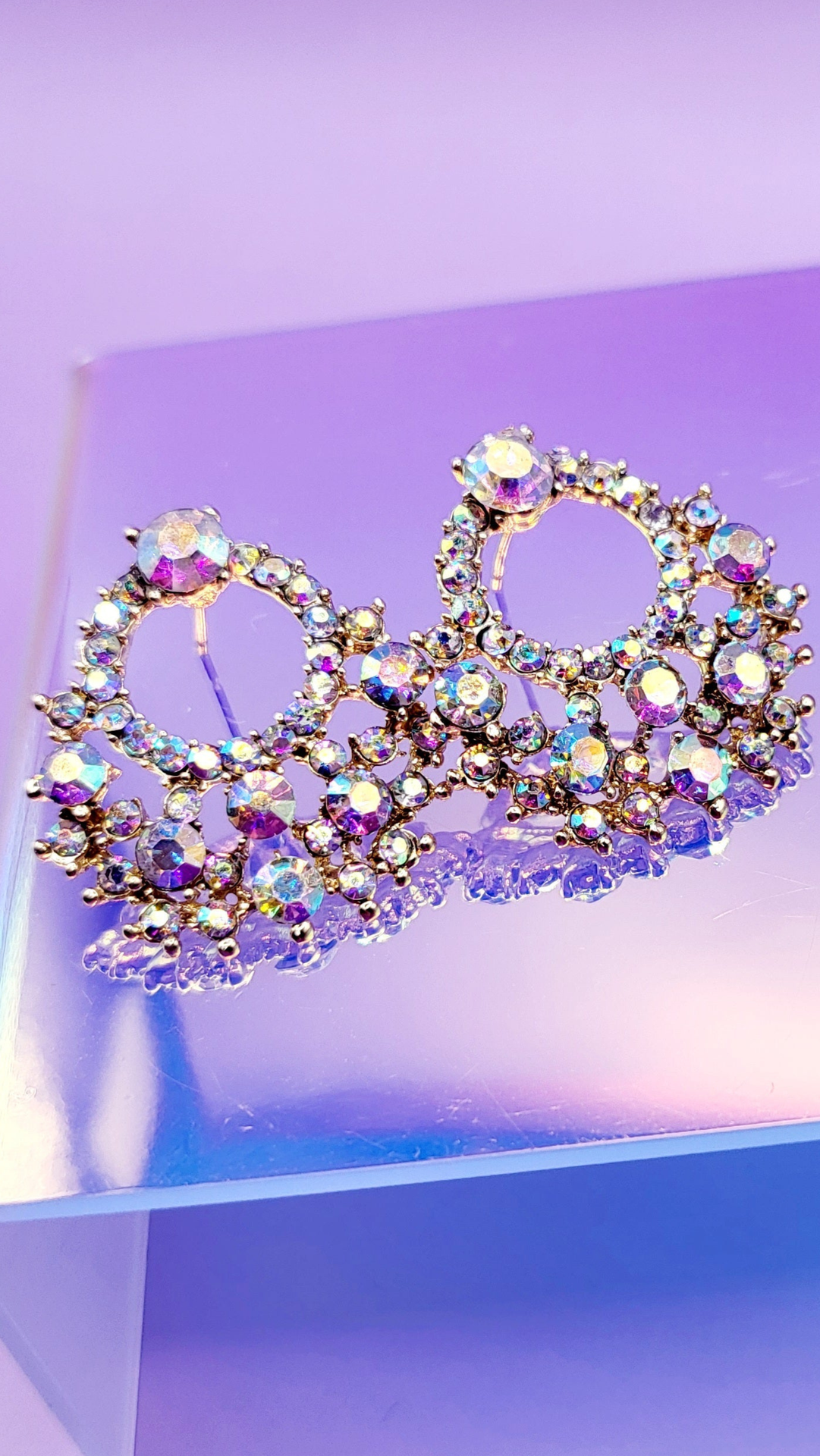 Navette Crystal Stud Earrings