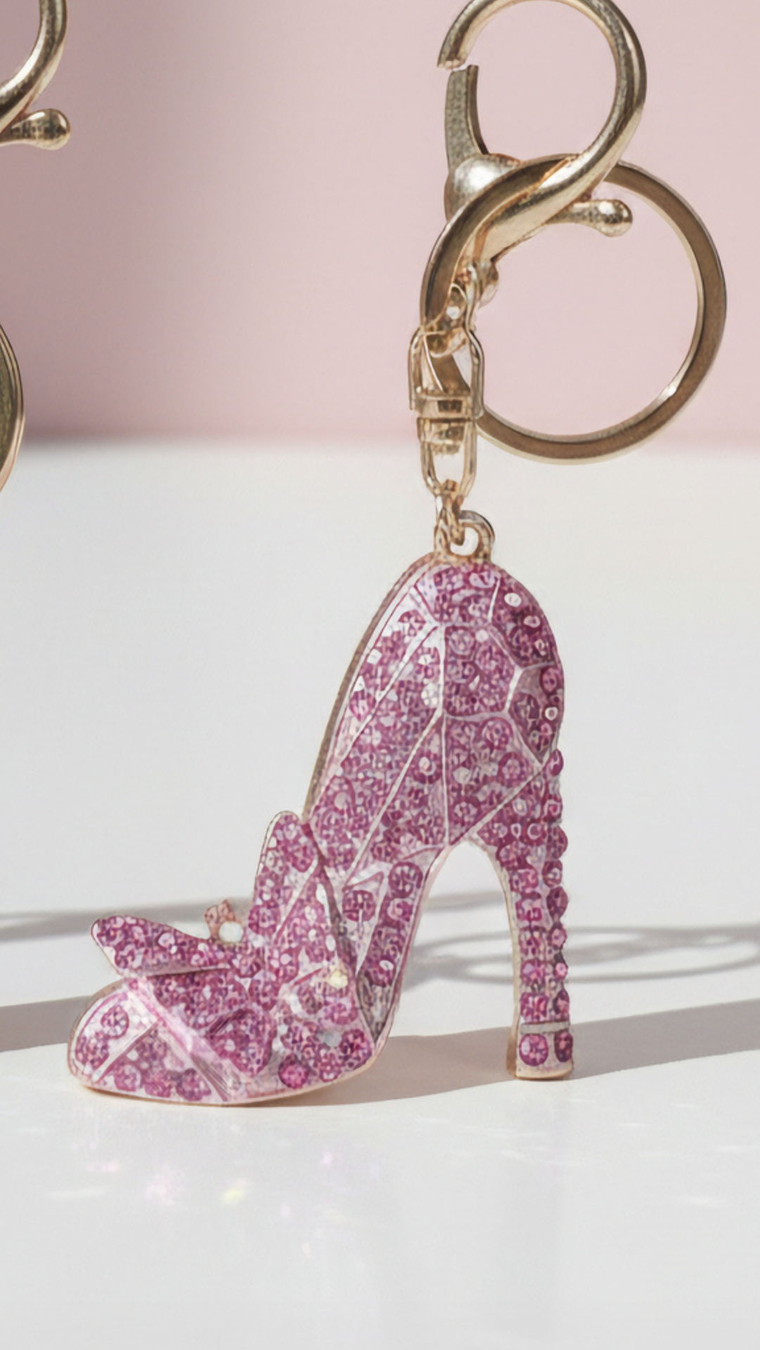Stiletto Crystal Key Ring & Bag Charm