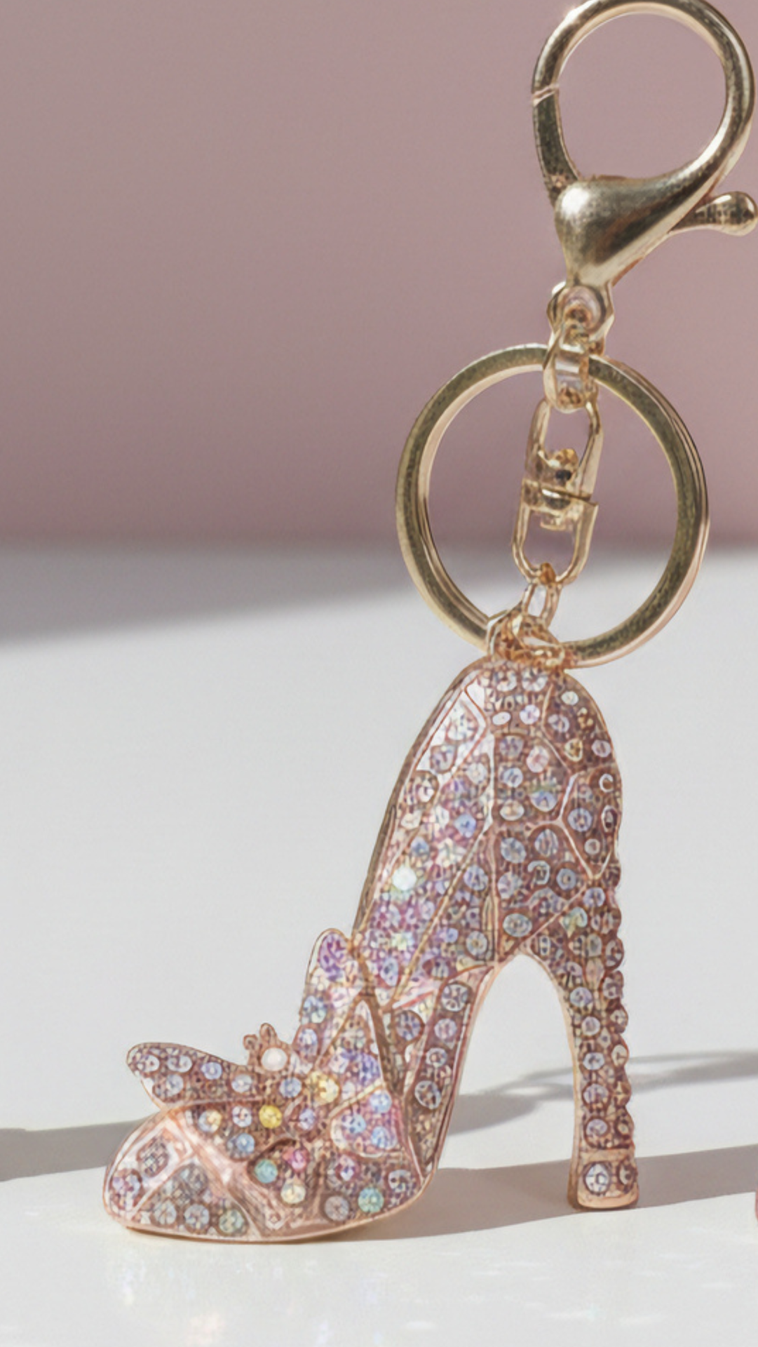 Stiletto Crystal Key Ring & Bag Charm