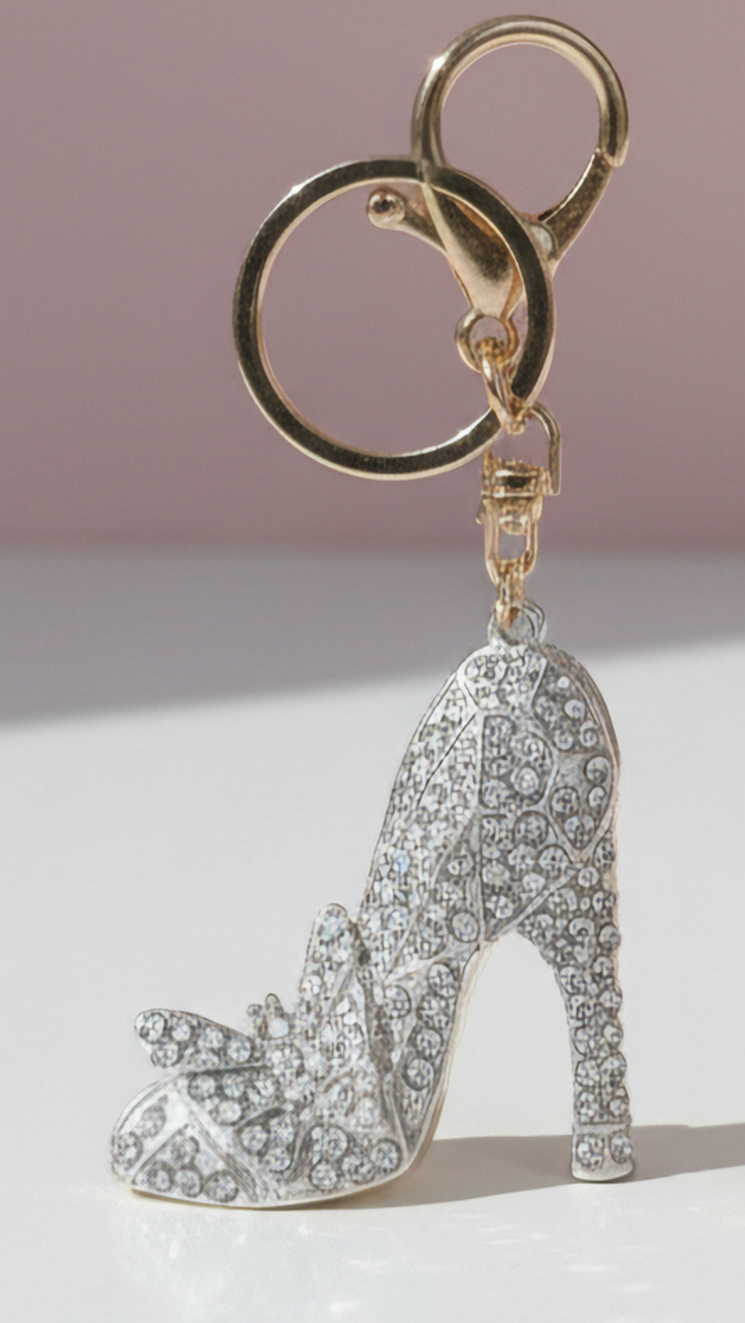 Stiletto Crystal Key Ring & Bag Charm