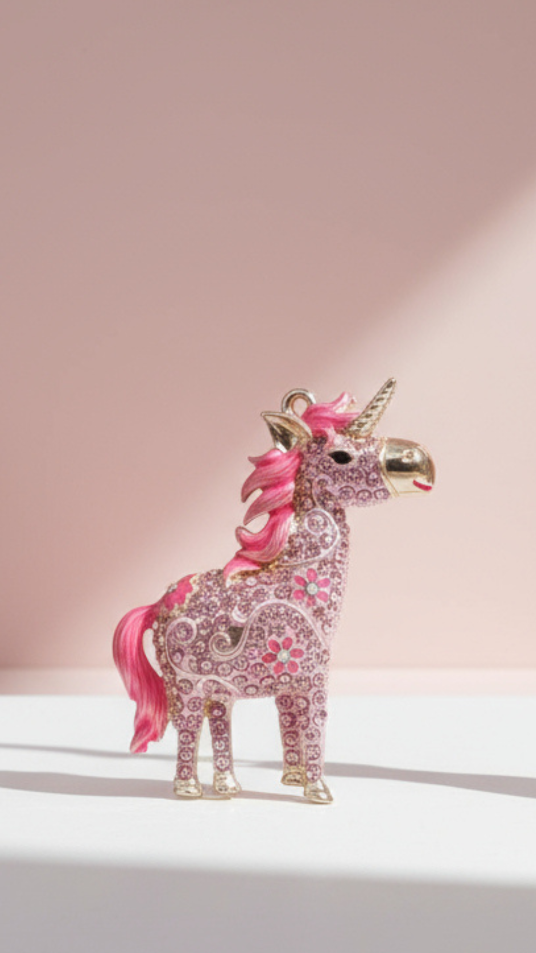 Unicorn Crystal Key Ring & Bag Charm