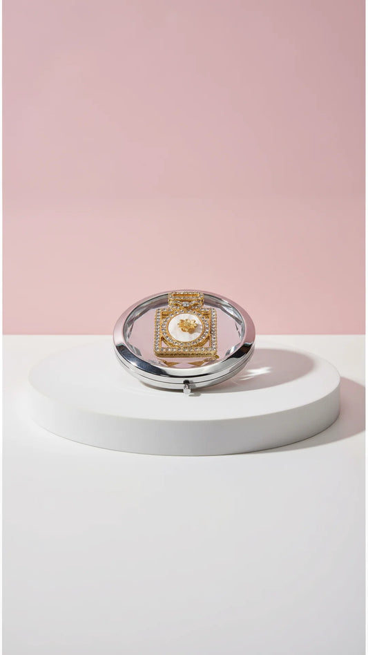 Perfume Atomizer Compact Mirror & Gift Box