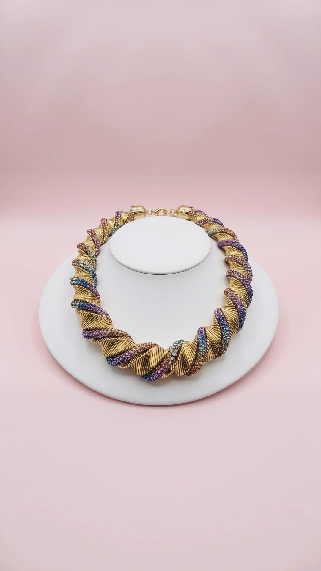 Elixir Collection Spiral Crystal Necklace