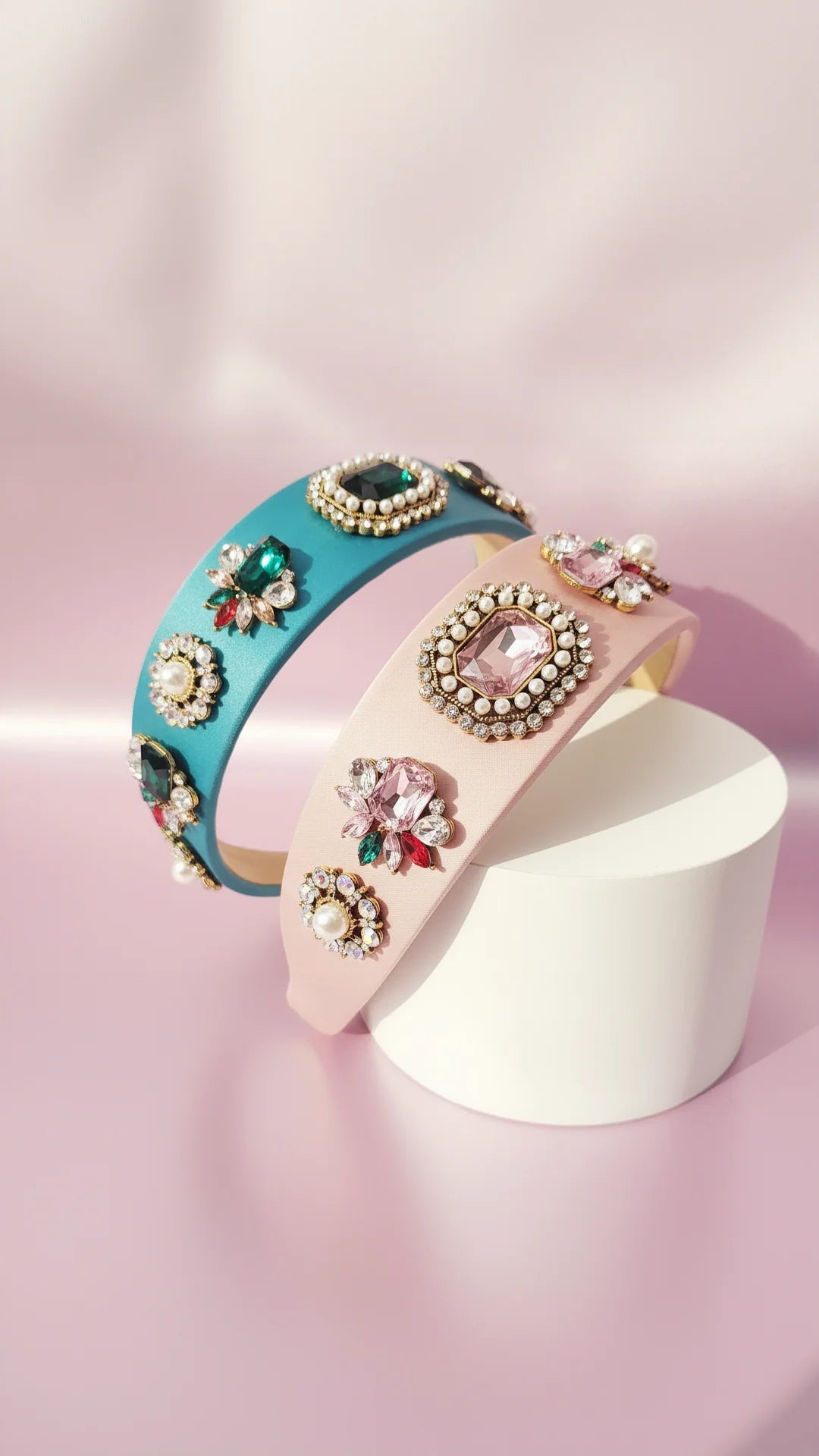 Embellished Satin Crystal Hair band