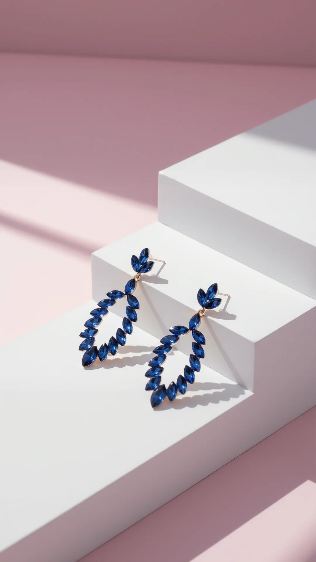 Oval Crystal Drop & Dangle Earrings