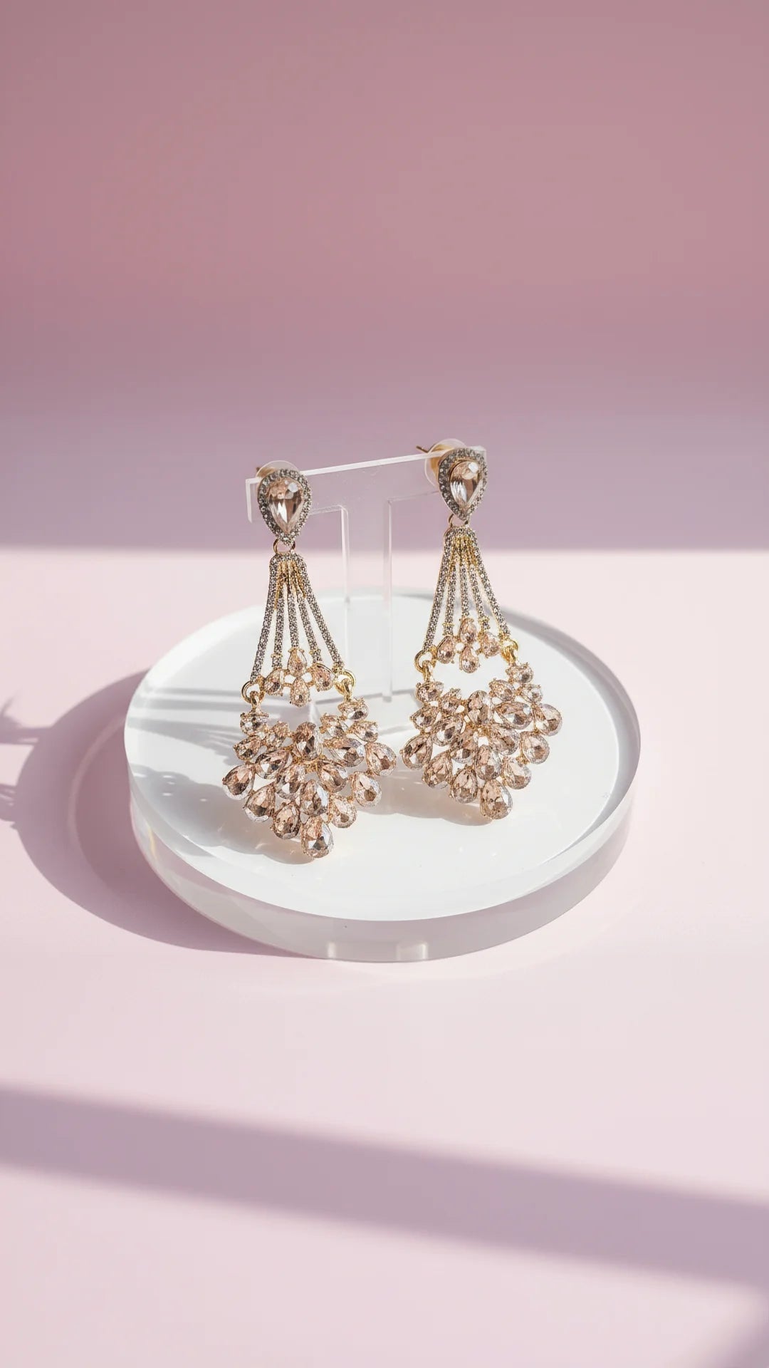 Jeweled Crystal Drop & Dangle Earrings