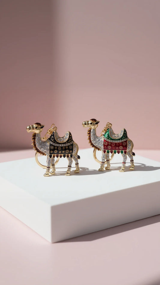 Camel Crystal Key Ring & Bag Charm
