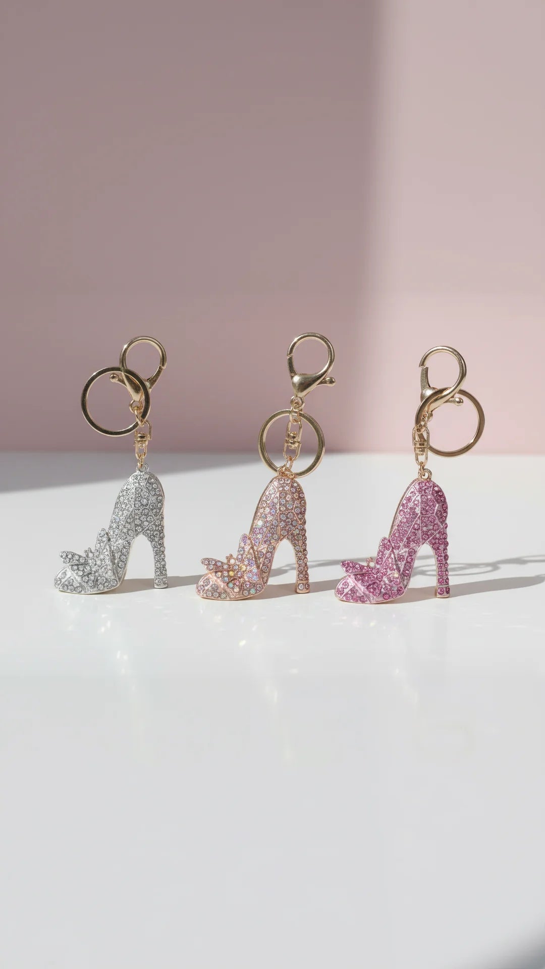 Stiletto Crystal Key Ring & Bag Charm