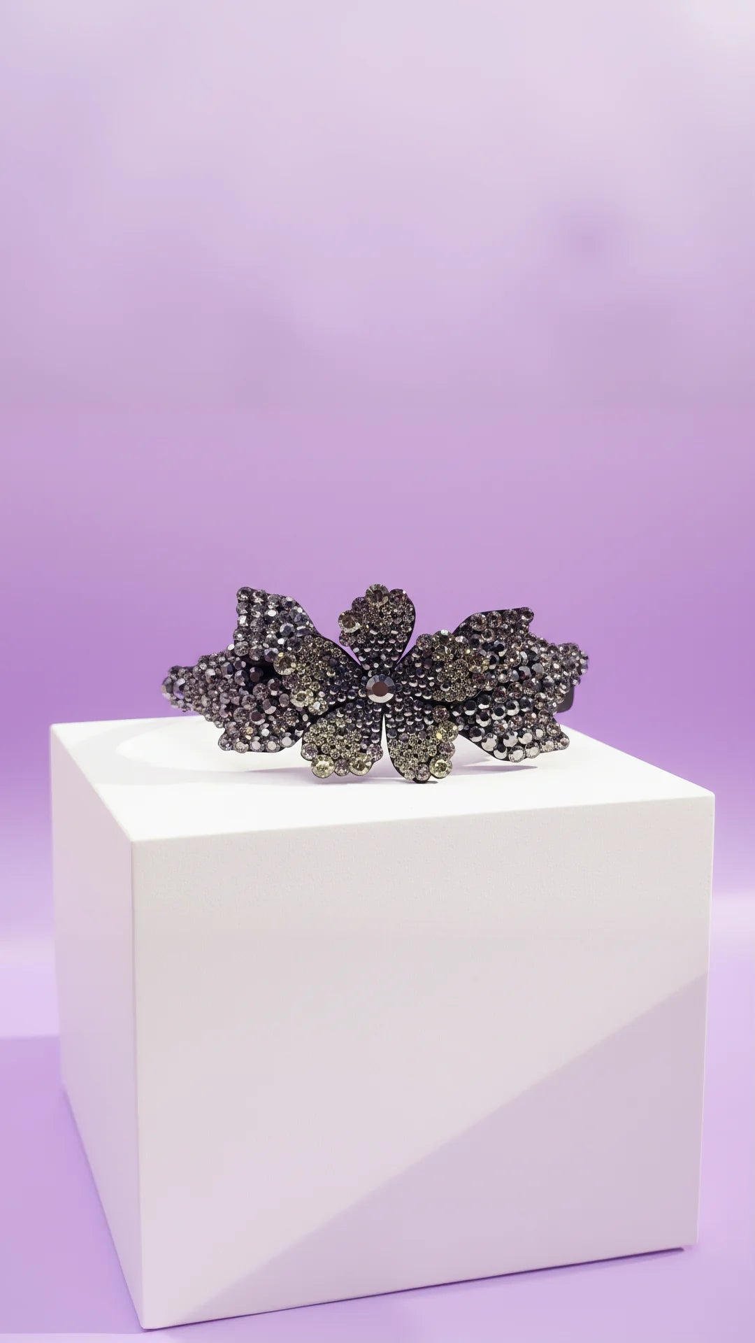 Women’s Crystal Flower Statement Headband & Hair Band