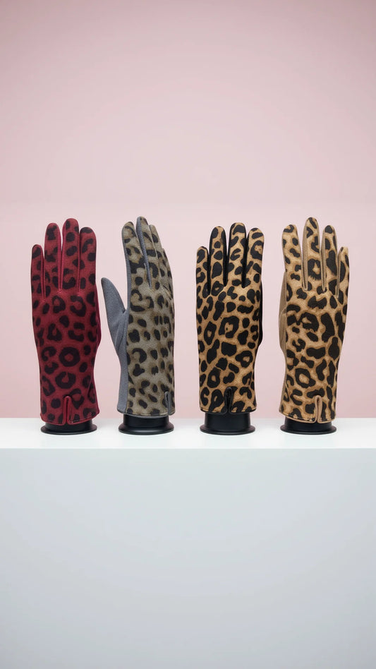 Animal Print Gloves Pack of 12