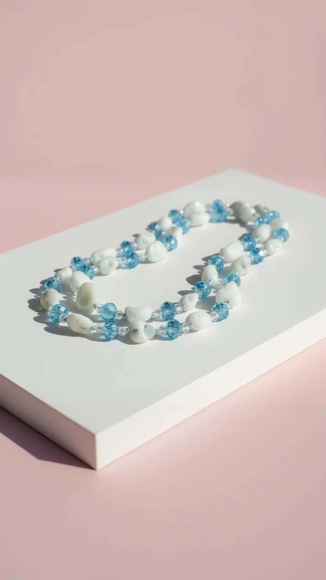 Resin Boho Long Beaded Necklace