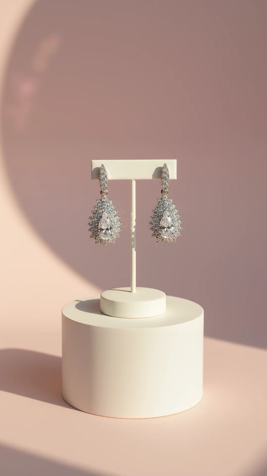 Teardrop Drop & Dangle Crystal Earrings