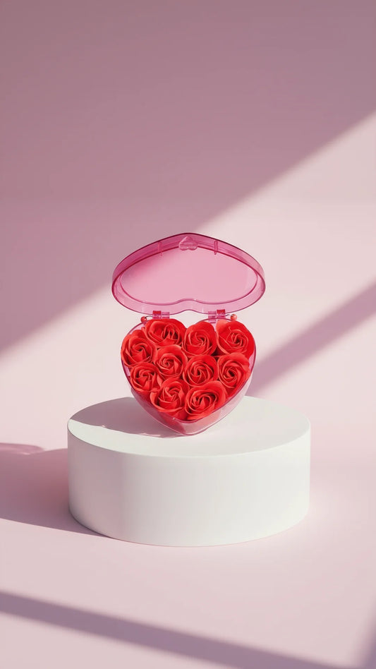 Scented Roses With Gift Box Carry Case