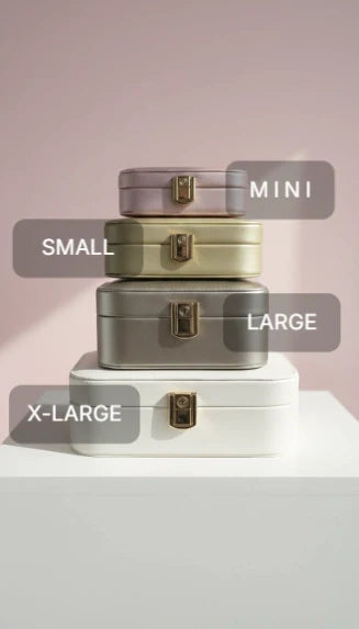 Travel Jewellery Box – Compact Trinket Organizer With Mirror