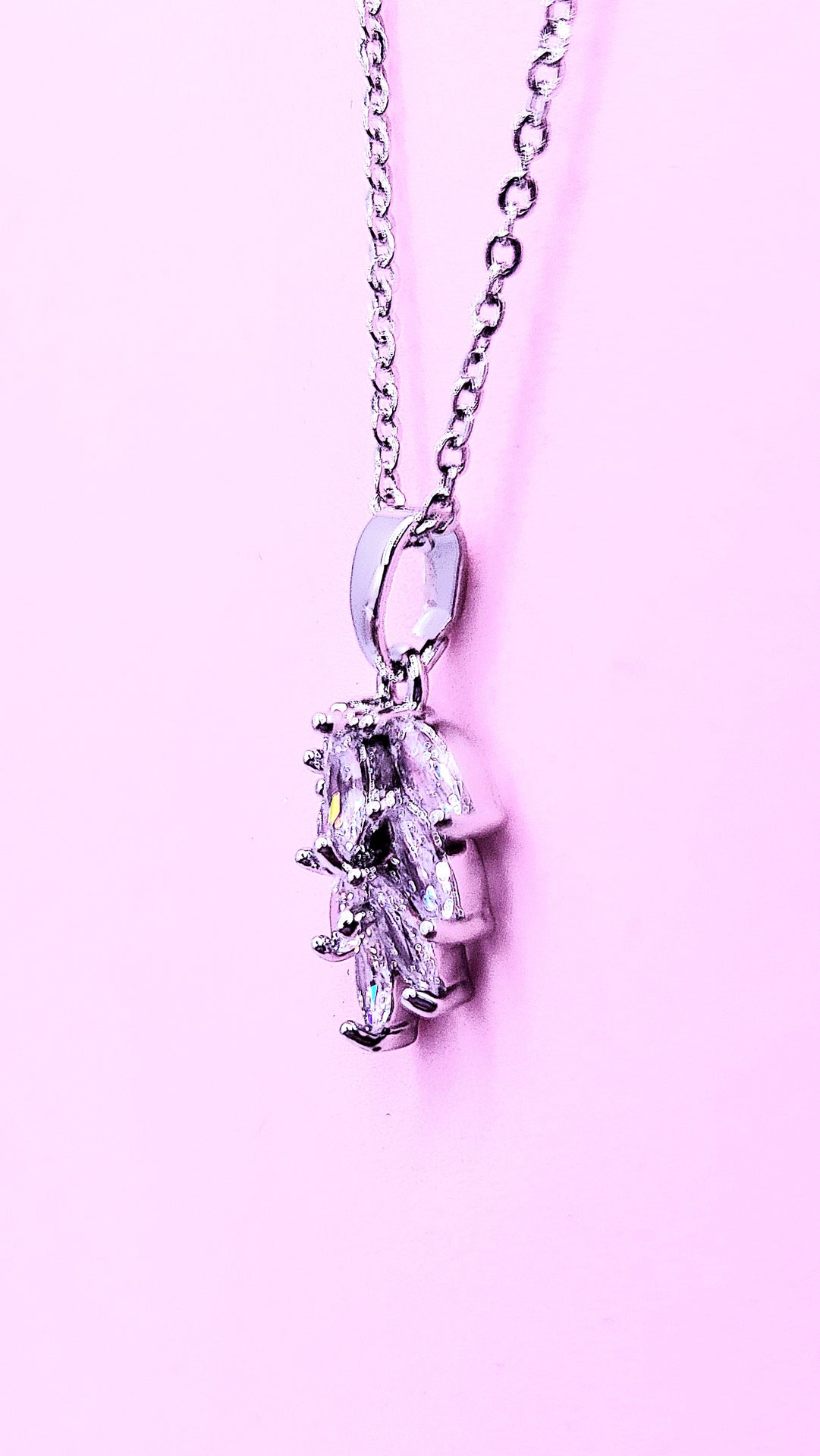 Layered Drop Crystal Necklace