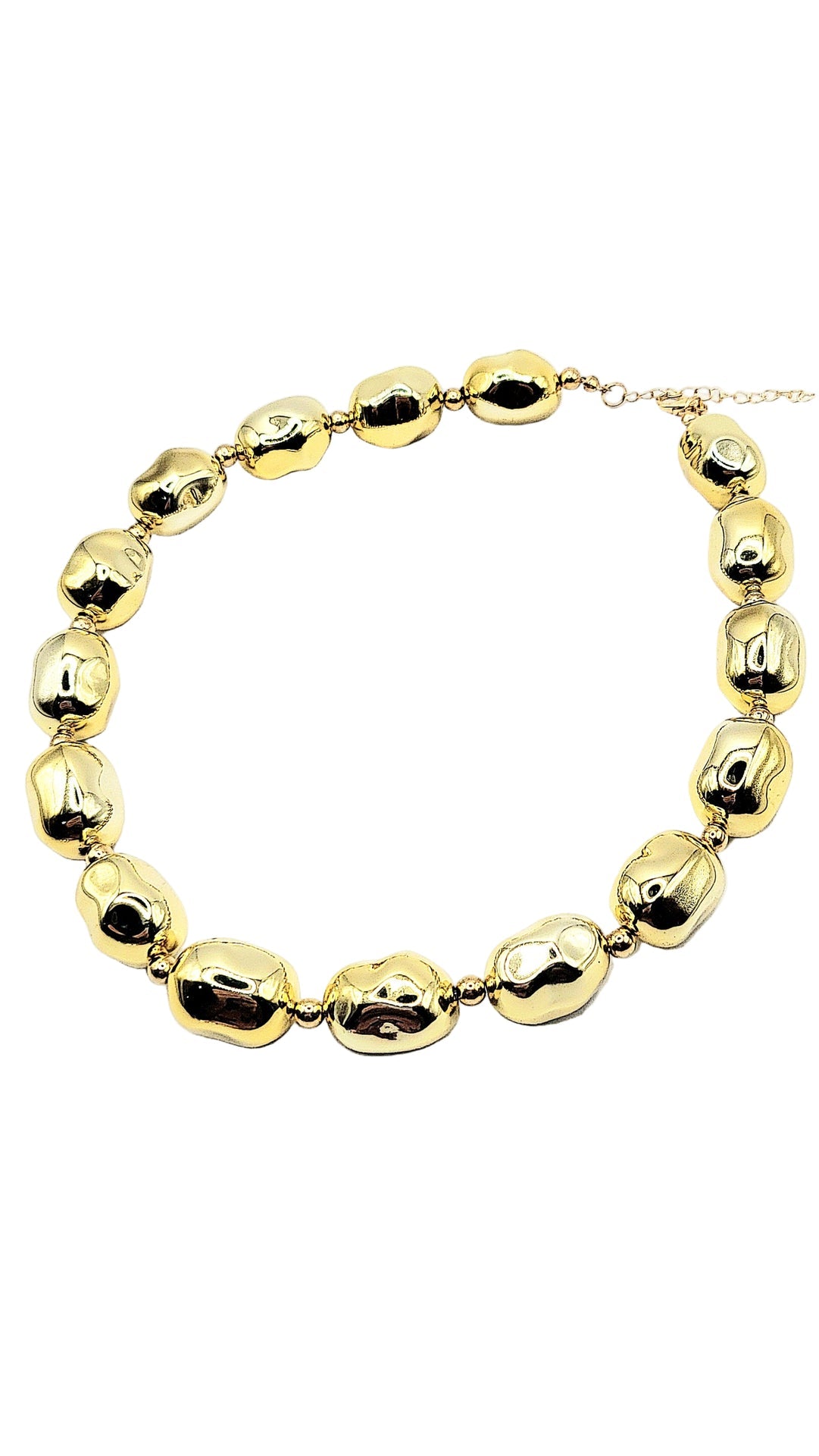 Melted Bubble Chain Link Necklace