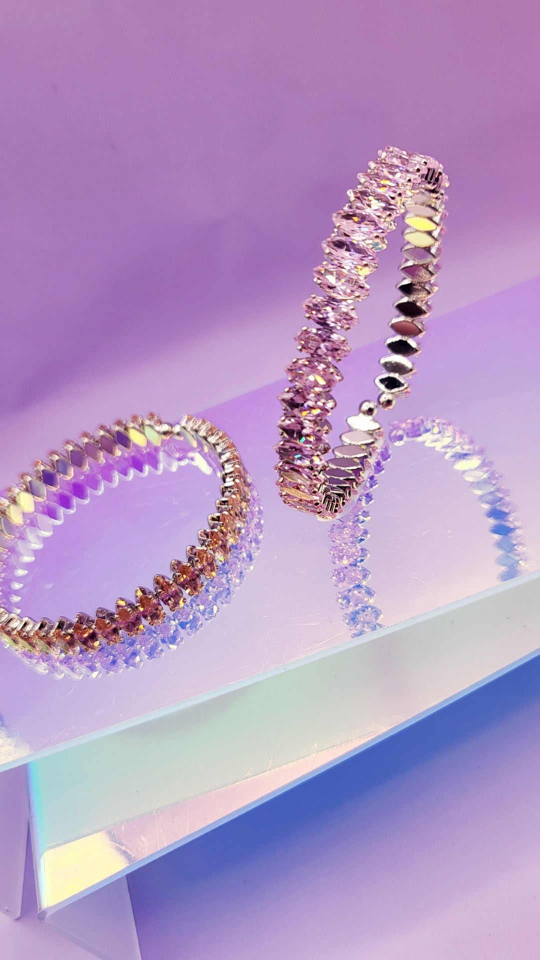 Princess Crystal Stacking Cuffs