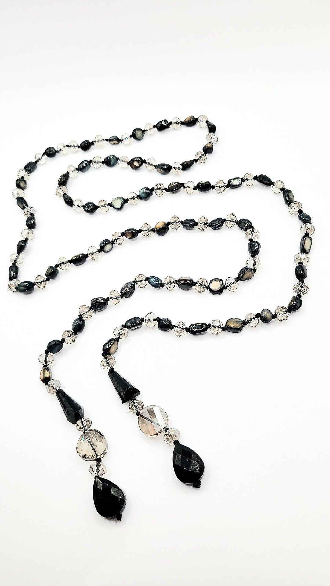 Resin Boho Long Beaded Open Necklace