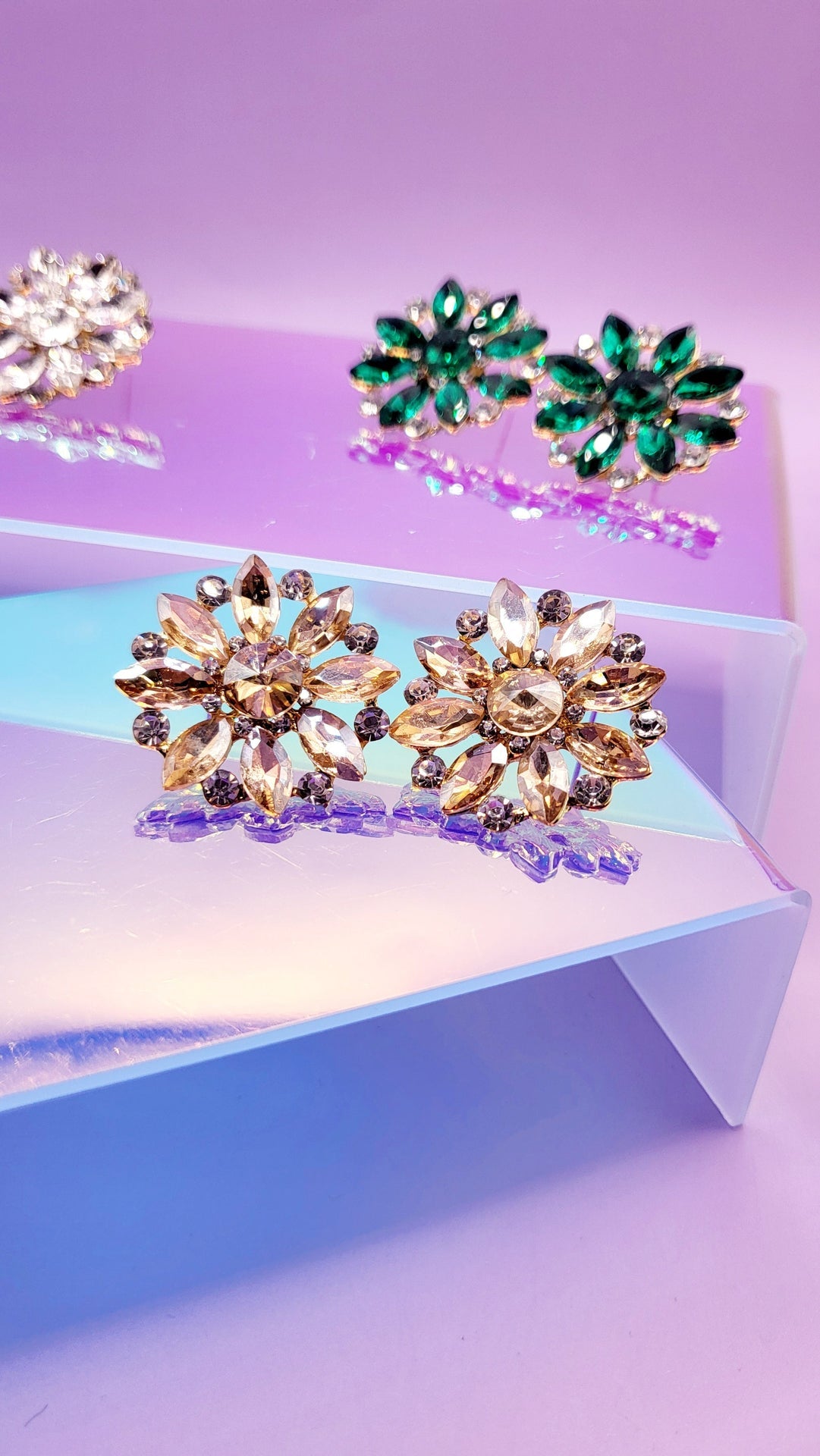 Spark Crystal Stud Earrings