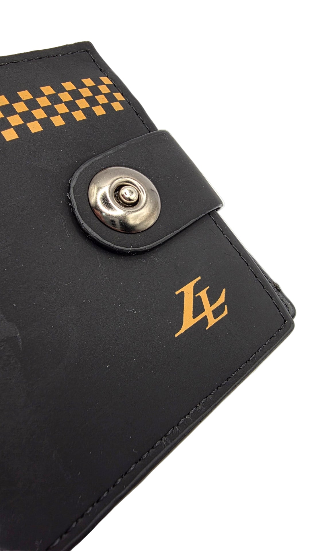 Black & Tan Leather Bifold Wallet With Gift Box