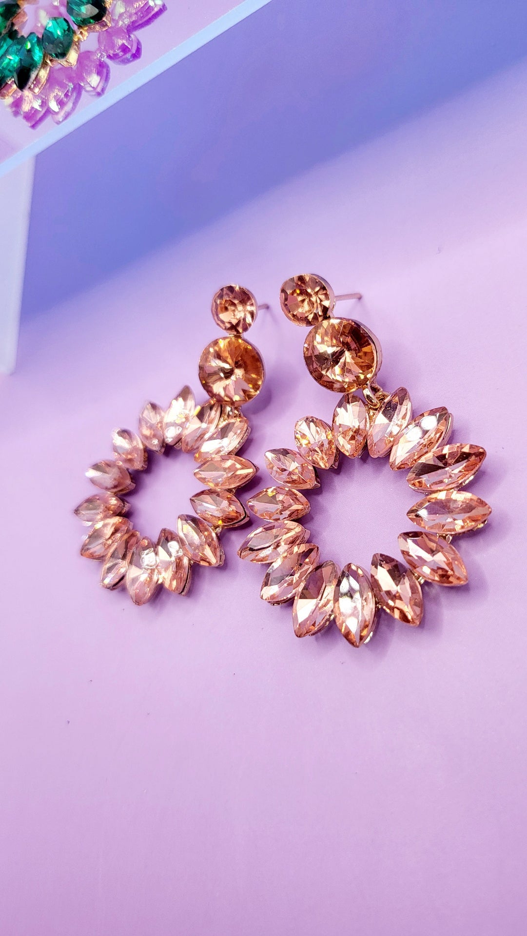 Bohemian Crystal Drop and Dangle Earrings