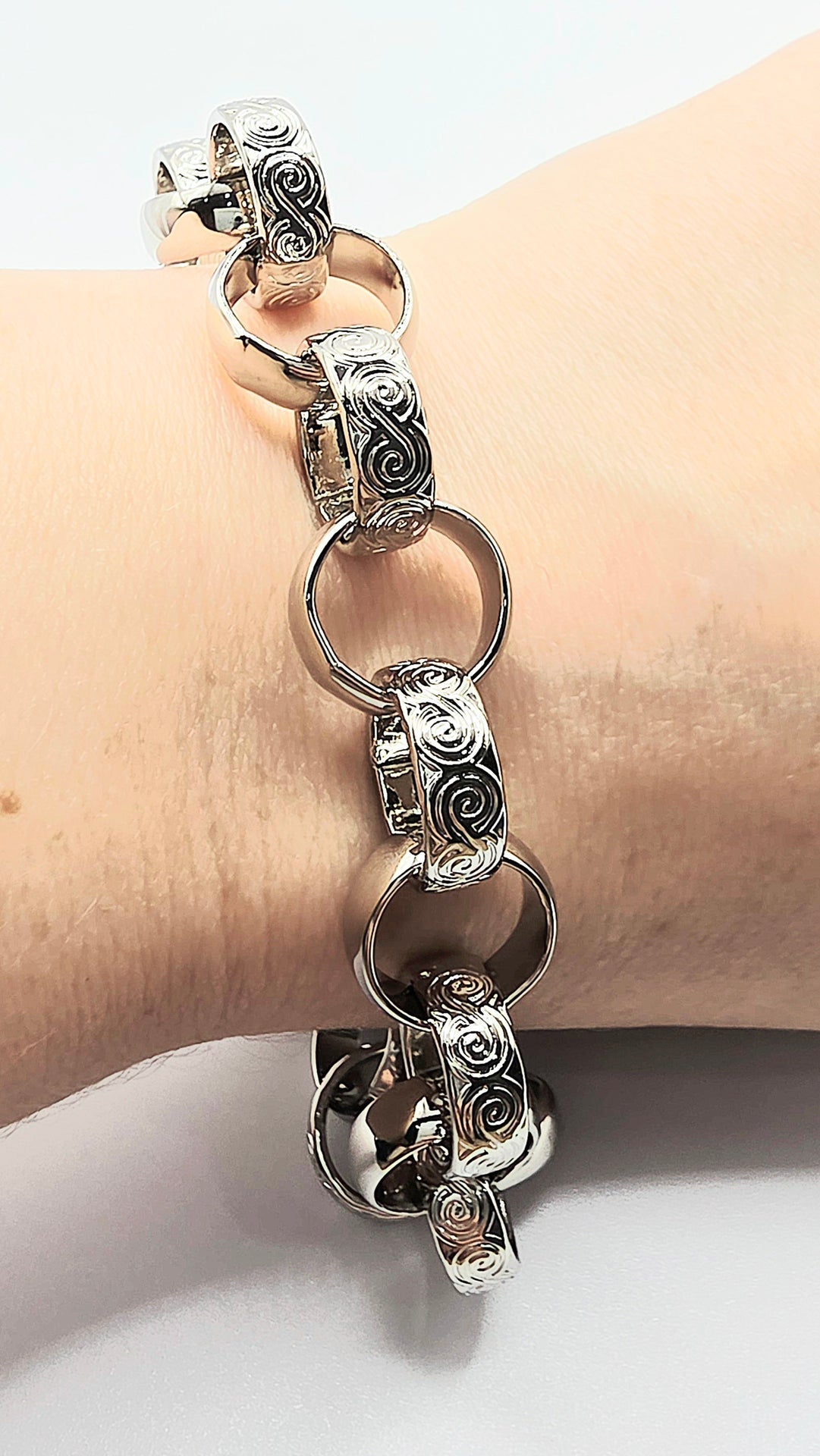 Belcher Chain Bracelet Large Link Size