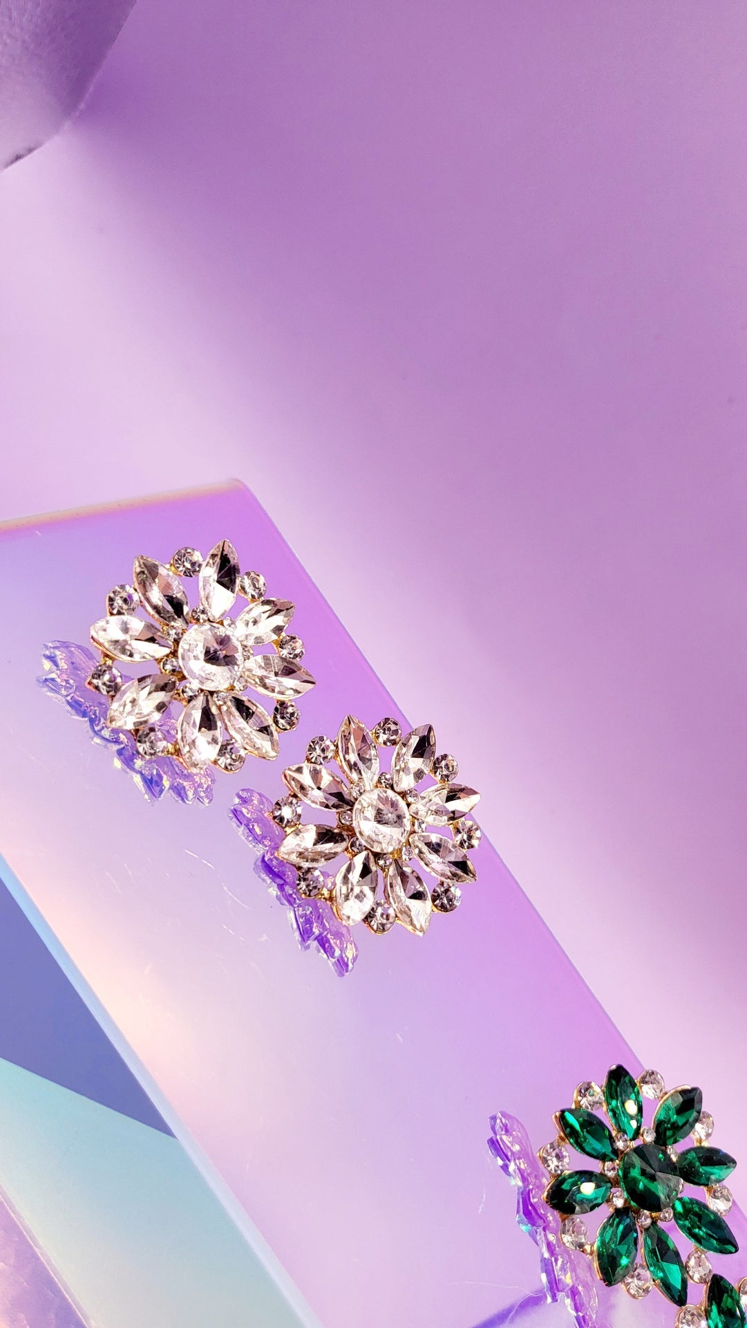 Spark Crystal Stud Earrings