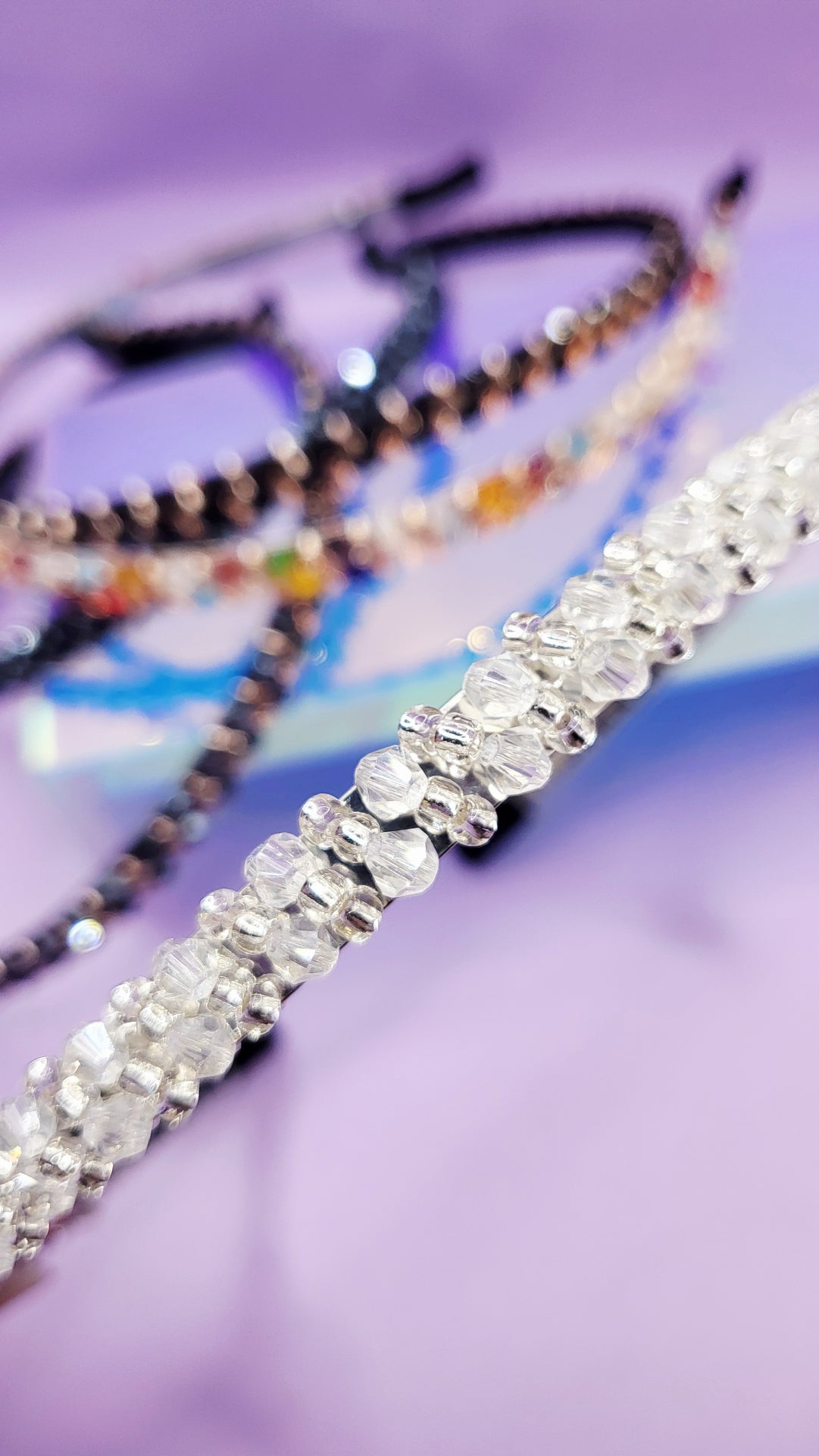 Faceted Crystal Beaded Hair band